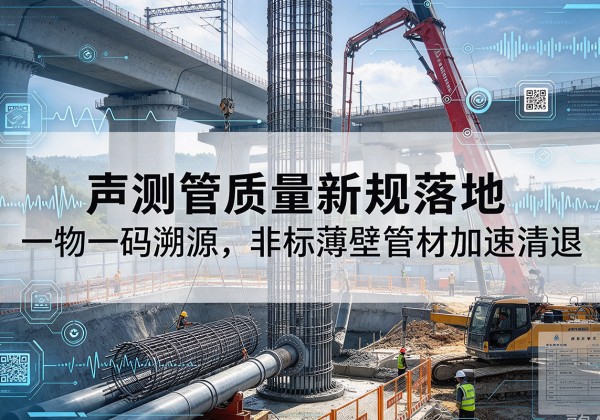 清新声测管质量新规落地，一物一码溯源，非标薄壁管材加速清退